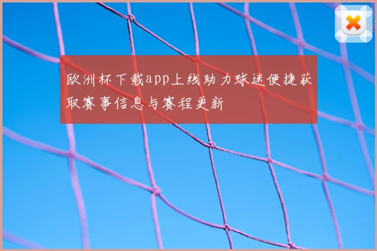 欧洲杯下载app上线助力球迷便捷获取赛事信息与赛程更新
